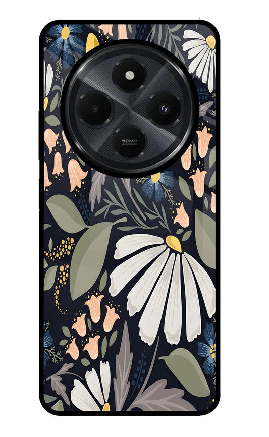 Flowers Art Redmi 14C 5G Back Cover