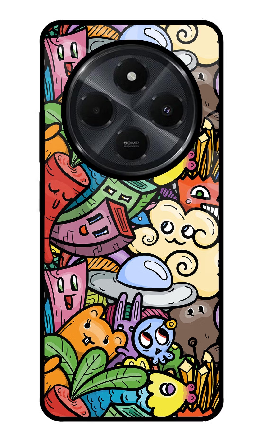 Veggie Doodle Redmi 14C 5G Back Cover