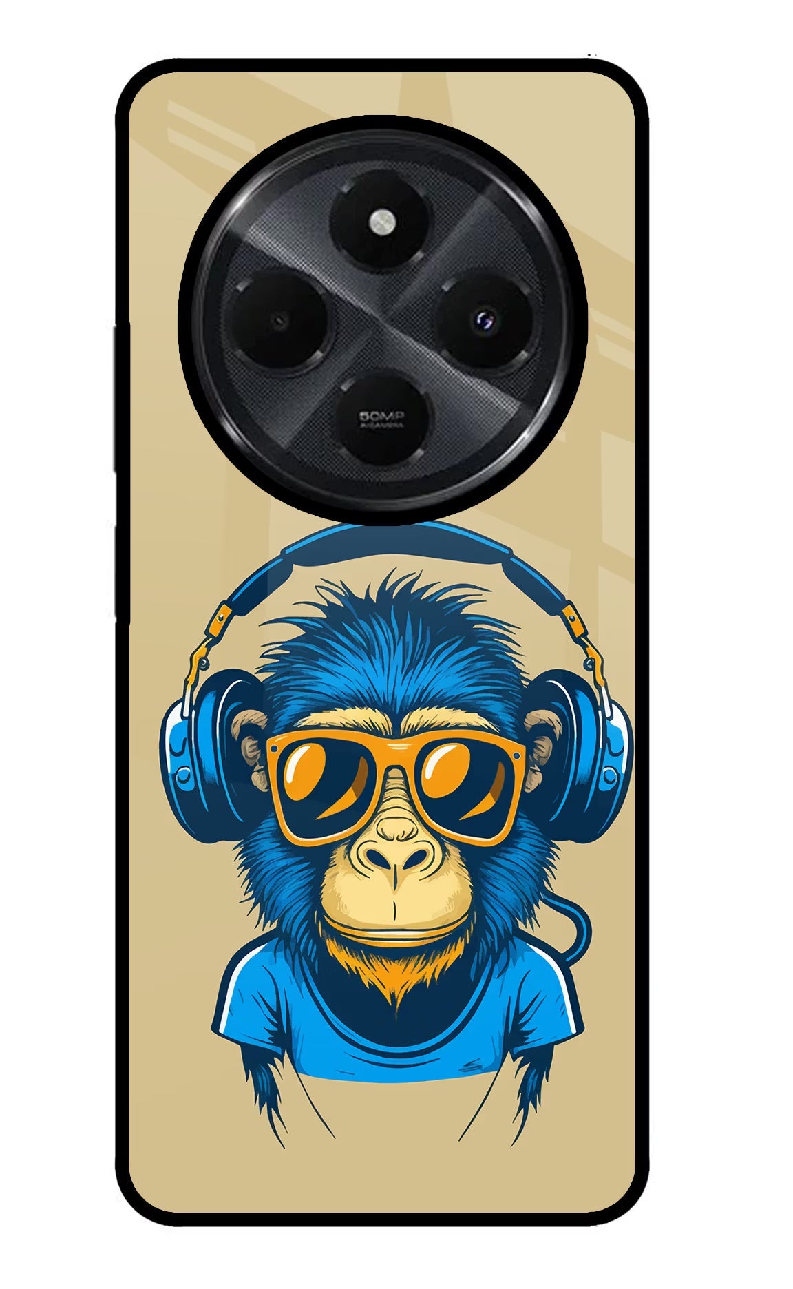 Monkey Headphone Redmi 14C 5G Back Cover