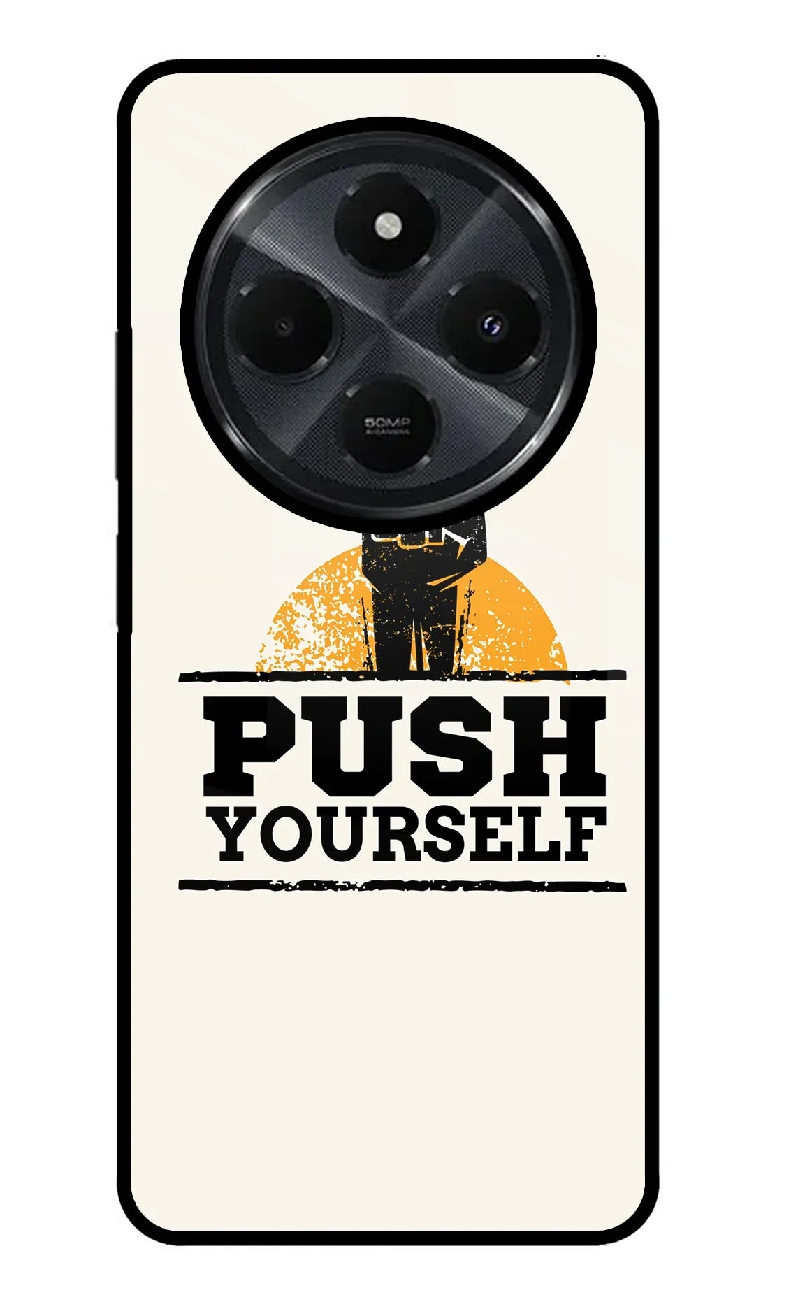 Push Yourself Redmi 14C 5G Glass Case
