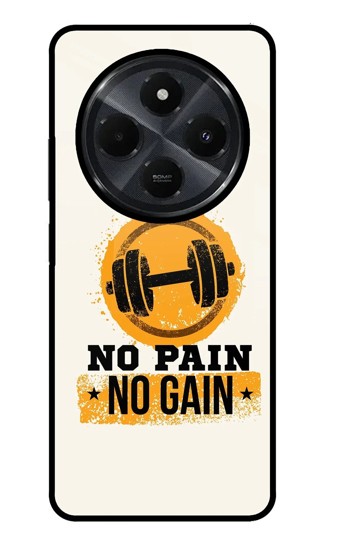 No Pain No Gain Redmi 14C 5G Glass Case