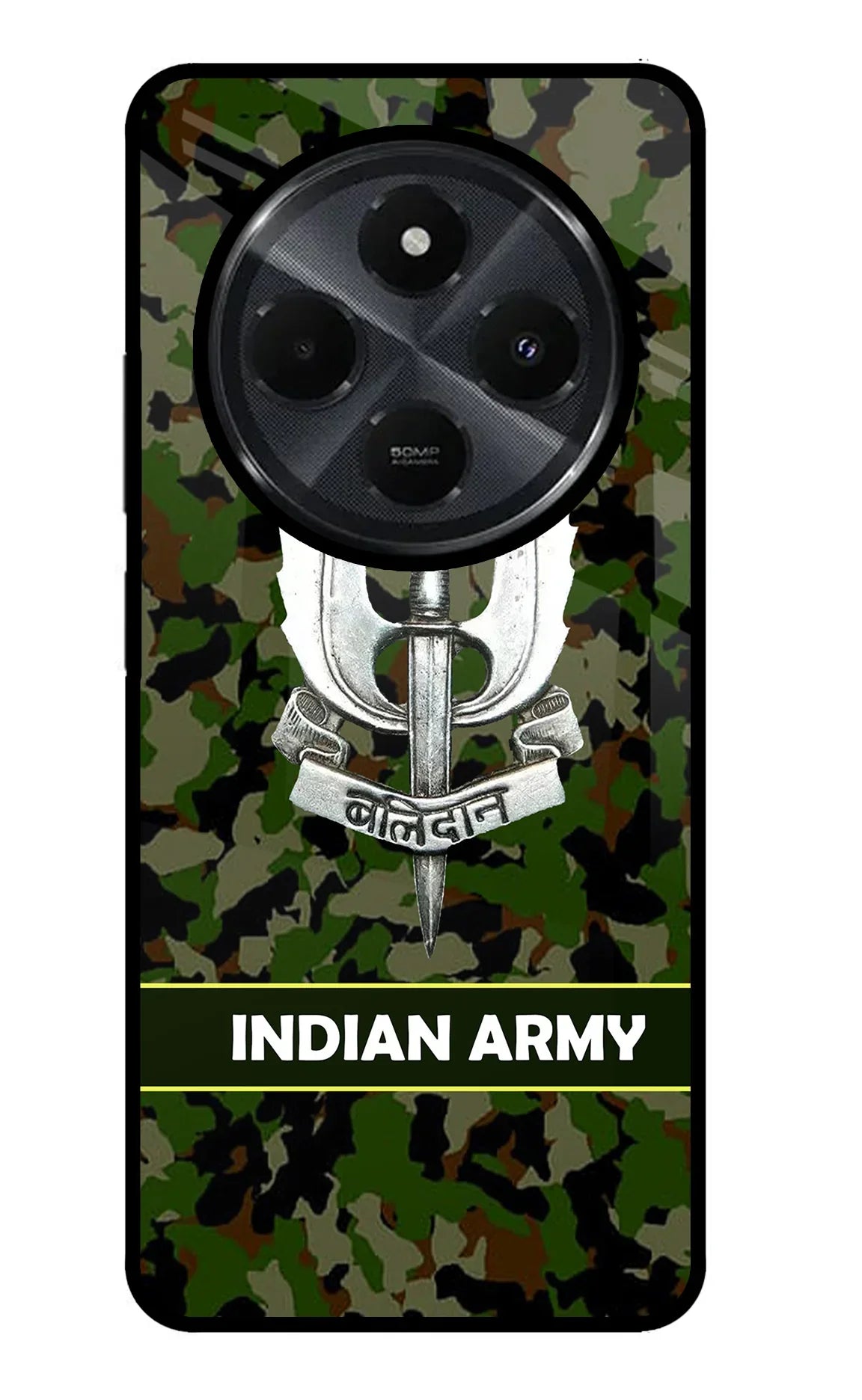 Balidan Indian Logo Redmi 14C 5G Glass Case