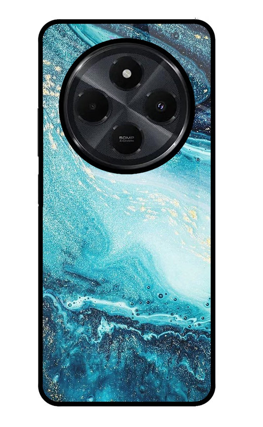 Blue Glitter Marble Redmi 14C 5G Back Cover