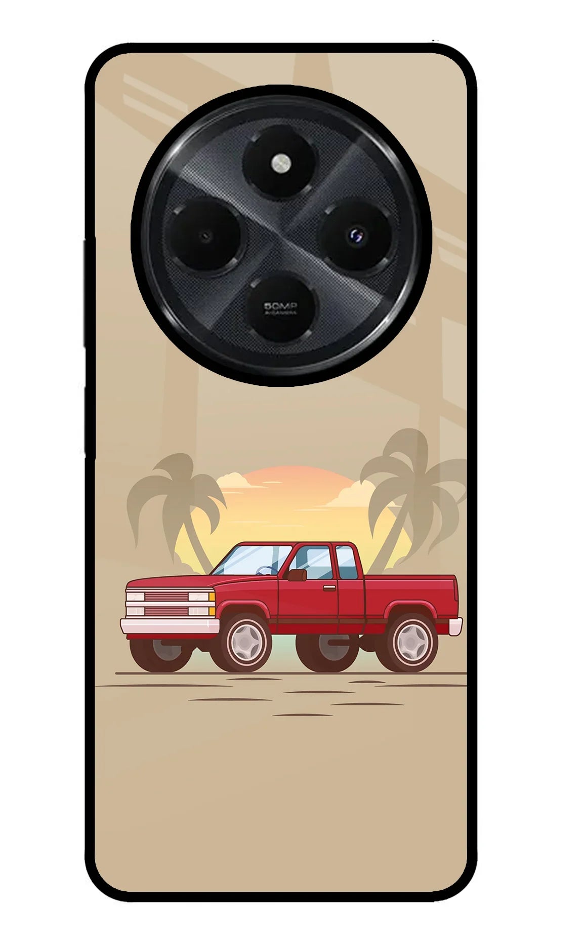 Desert Classic Drive Redmi 14C 5G Glass Case
