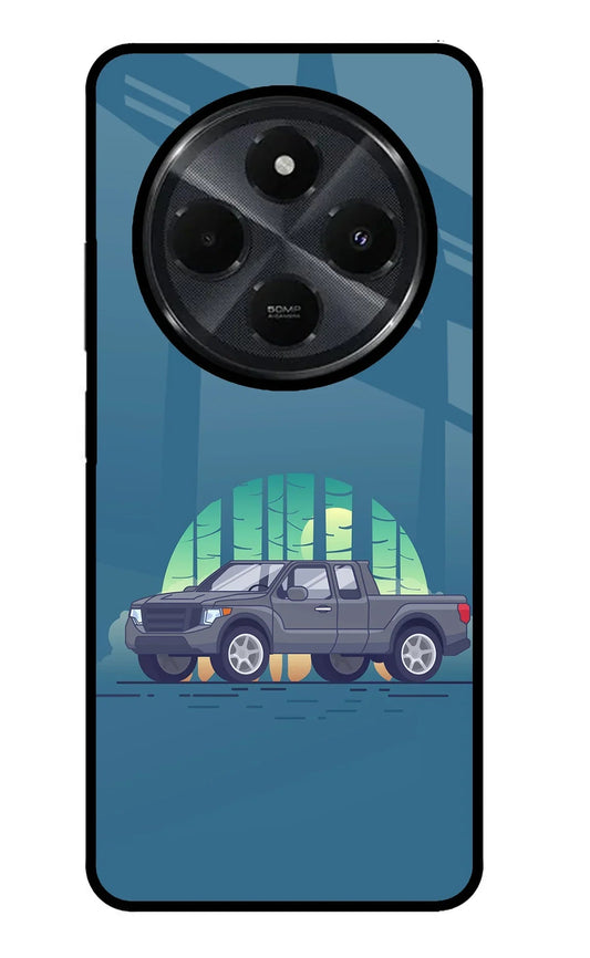 Retro Garage Vibe Redmi 14C 5G Glass Case