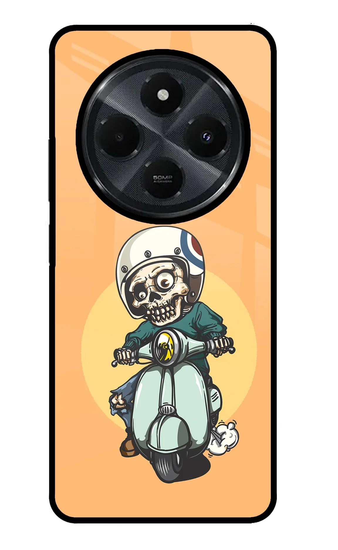 Undead Biker Redmi 14C 5G Glass Case