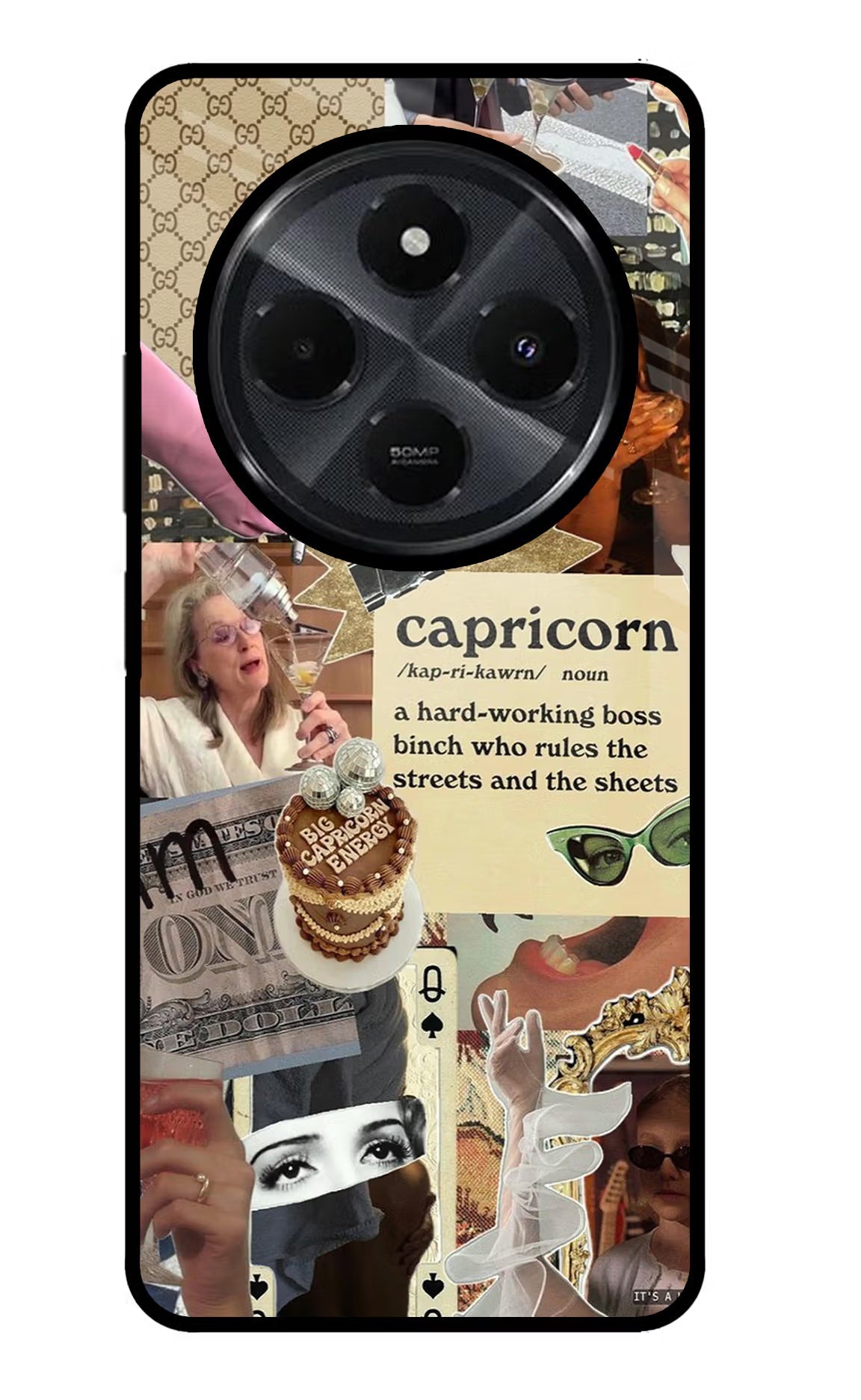Capricorn Zodiac Redmi 14C 5G Back Cover
