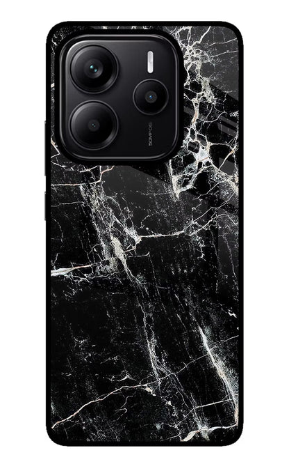 Black Marble Texture Redmi Note 14 5G Back Cover