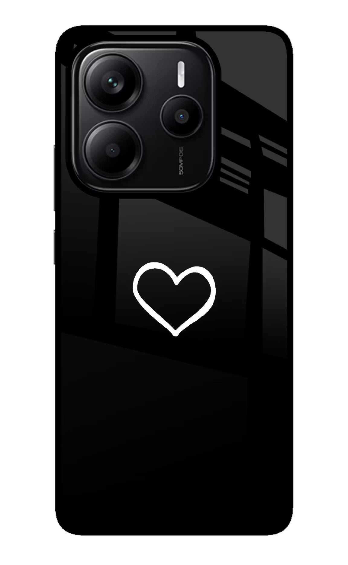 Heart Redmi Note 14 5G Glass Case