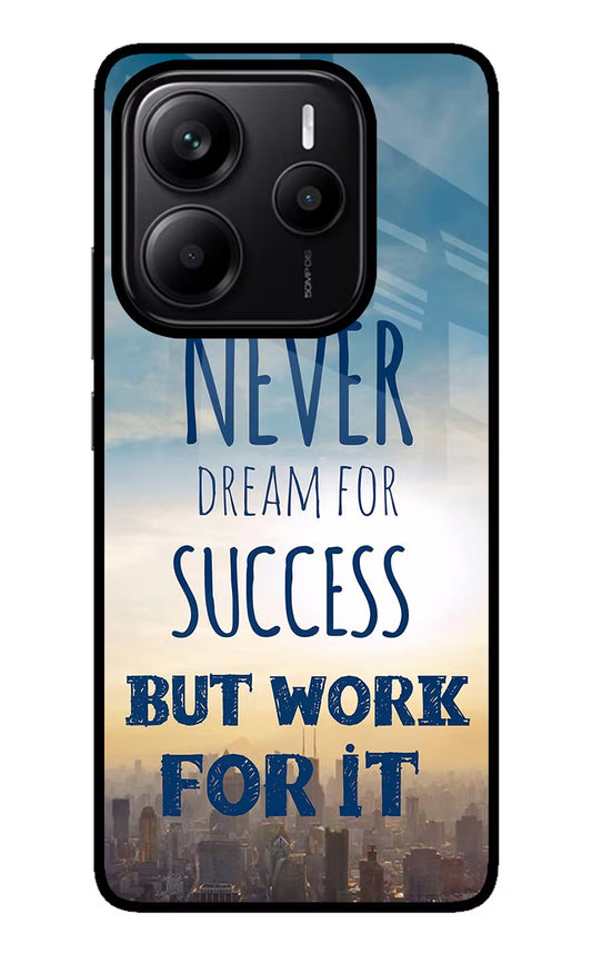 Never Dream For Success But Work For It Redmi Note 14 5G Back Cover