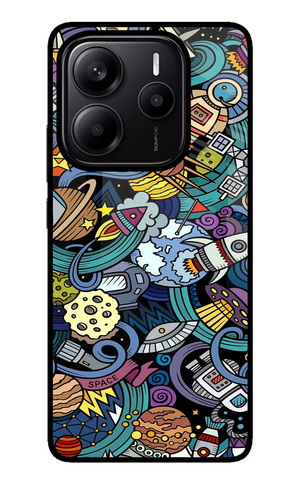 Space Abstract Redmi Note 14 5G Back Cover