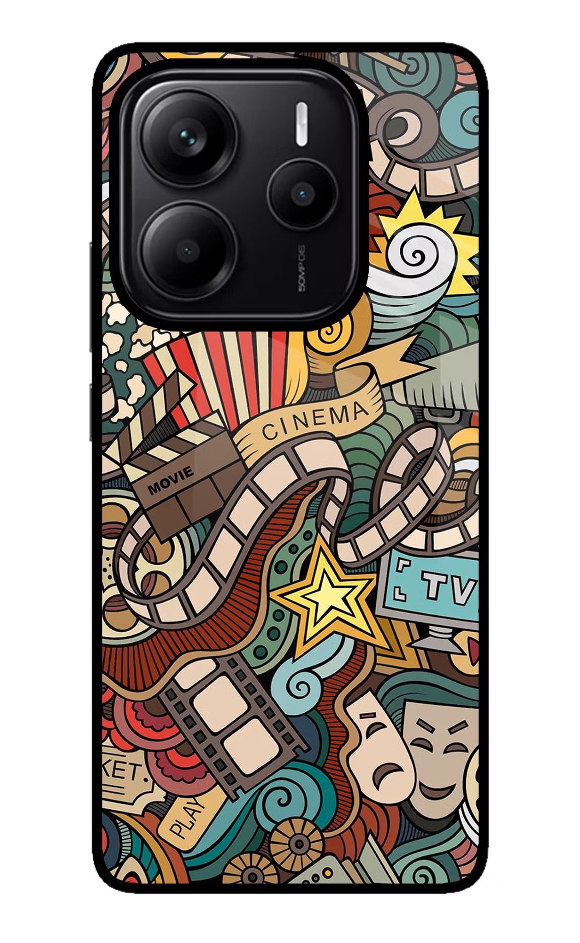 Cinema Abstract Redmi Note 14 5G Back Cover