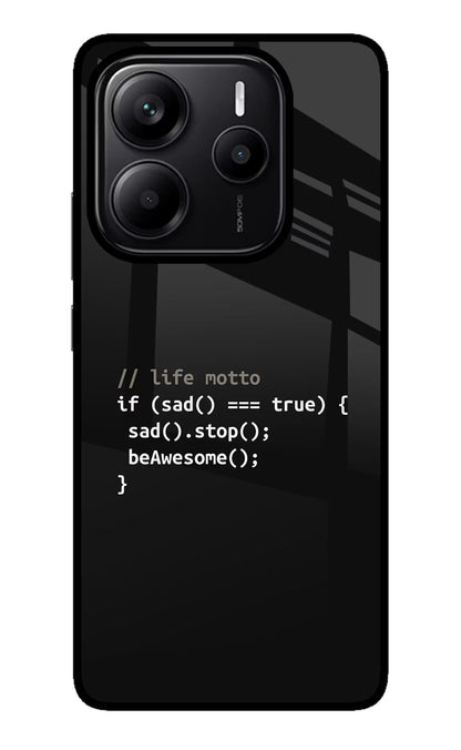 Life Motto Code Redmi Note 14 5G Back Cover