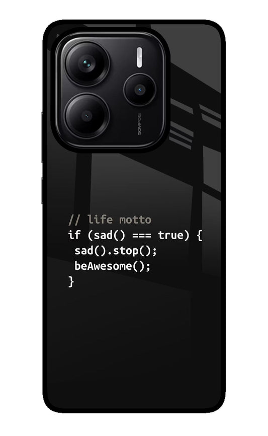 Life Motto Code Redmi Note 14 5G Back Cover