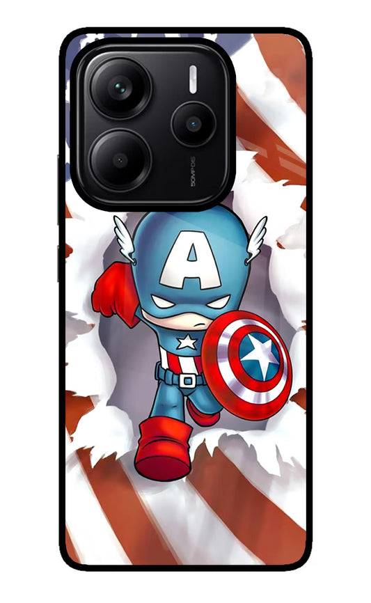 Captain America Redmi Note 14 5G Glass Case