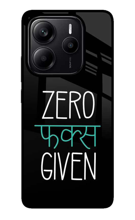 Zero Fucks Given Redmi Note 14 5G Glass Case