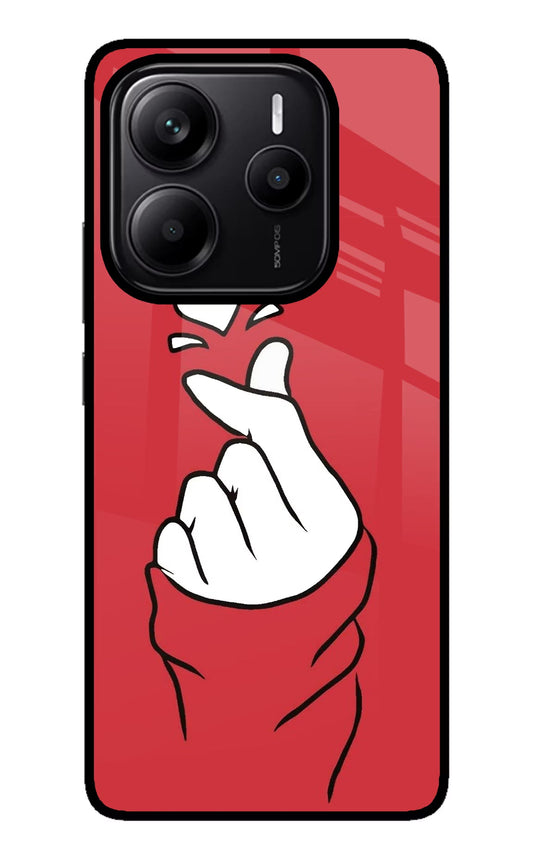 Korean Love Sign Redmi Note 14 5G Glass Case