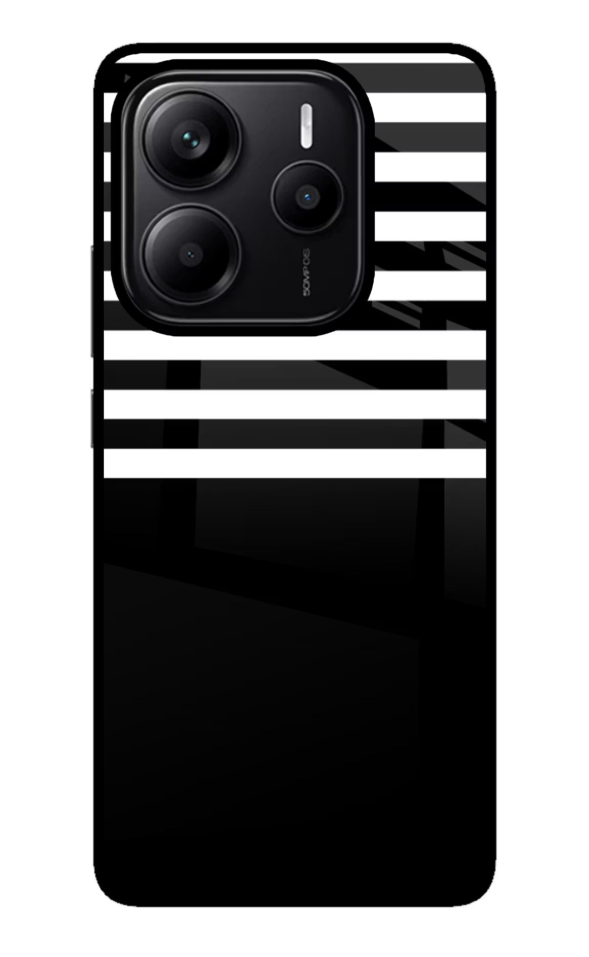 Black and White Print Redmi Note 14 5G Back Cover