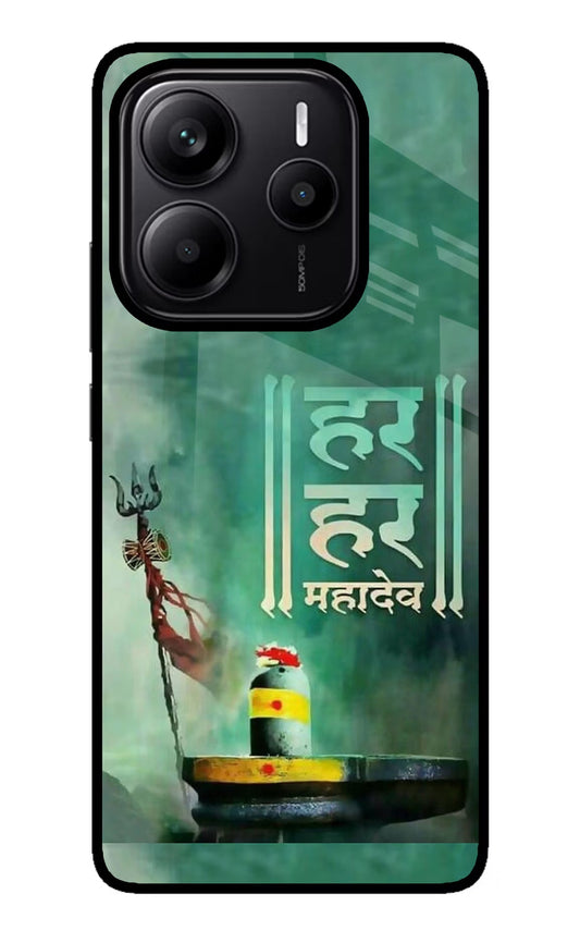 Har Har Mahadev Shivling Redmi Note 14 5G Glass Case