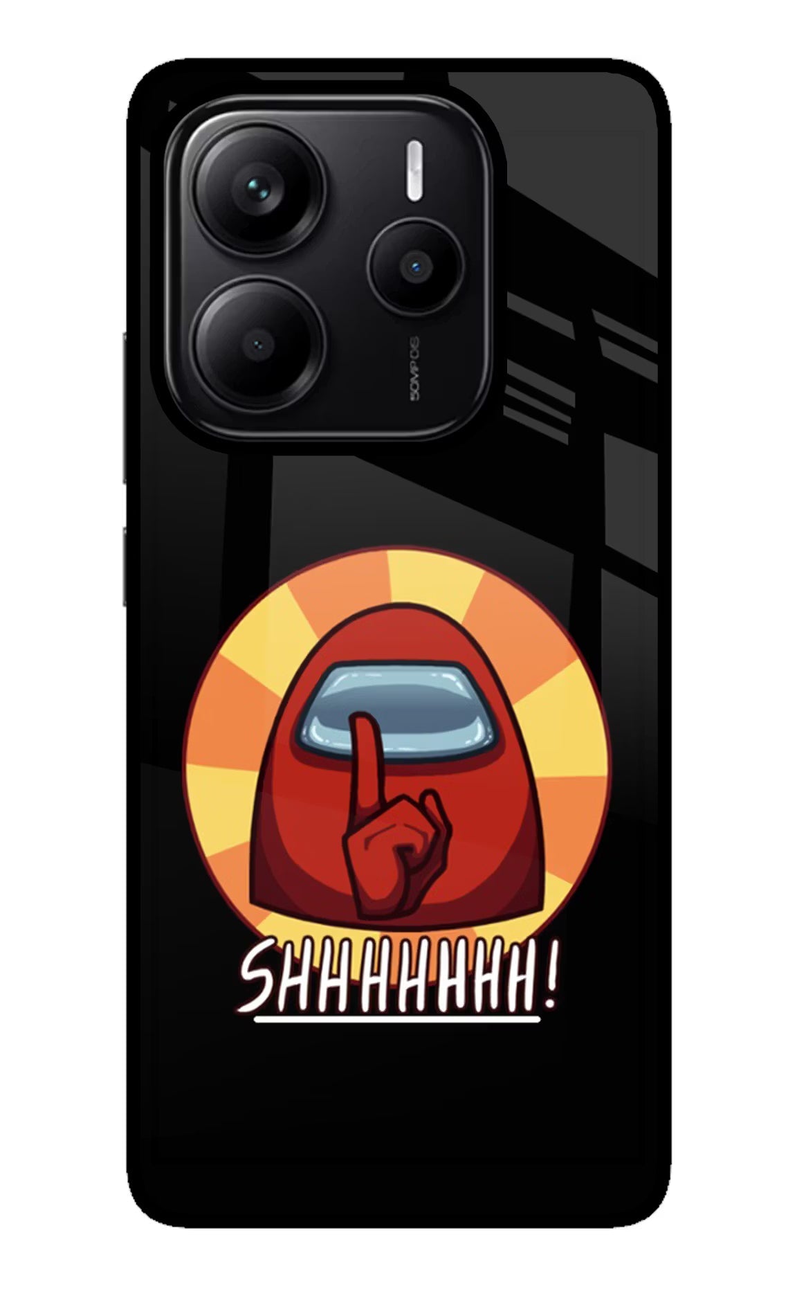 Among Us Shhh! Redmi Note 14 5G Glass Case