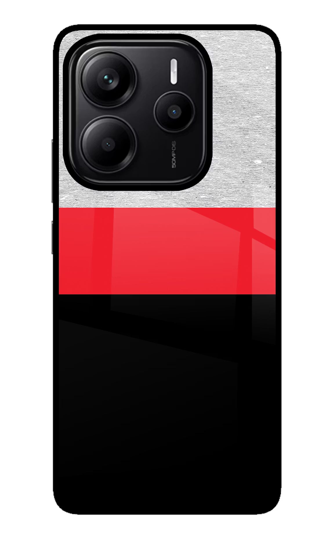 Tri Color Pattern Redmi Note 14 5G Back Cover