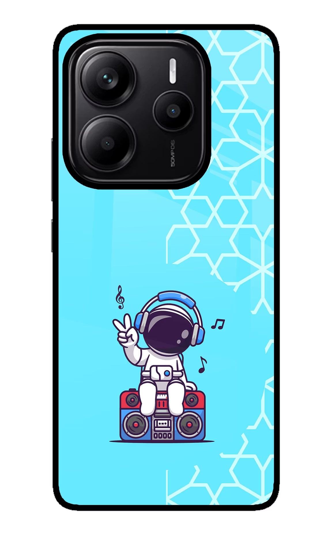 Cute Astronaut Chilling Redmi Note 14 5G Back Cover