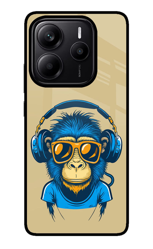 Monkey Headphone Redmi Note 14 5G Glass Case