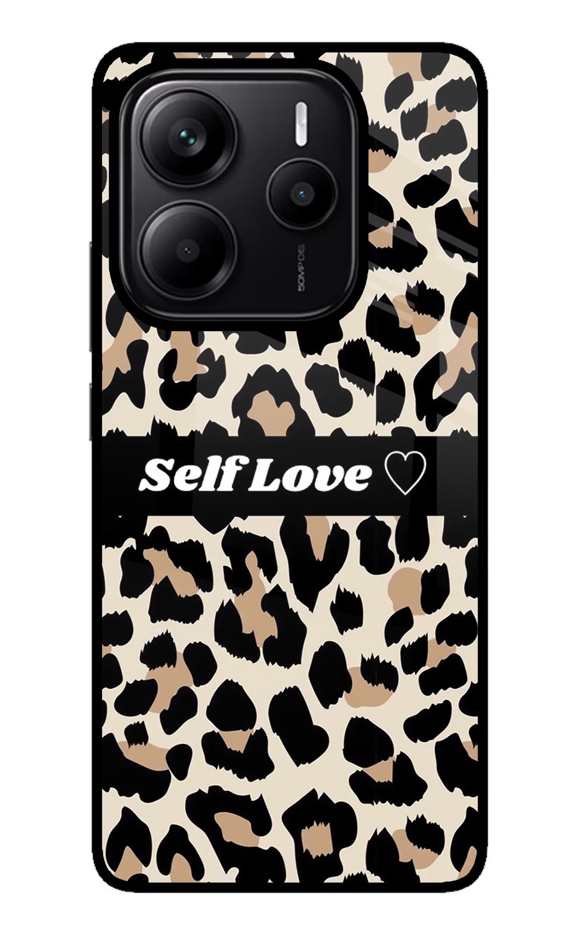 Leopard Print Self Love Redmi Note 14 5G Back Cover