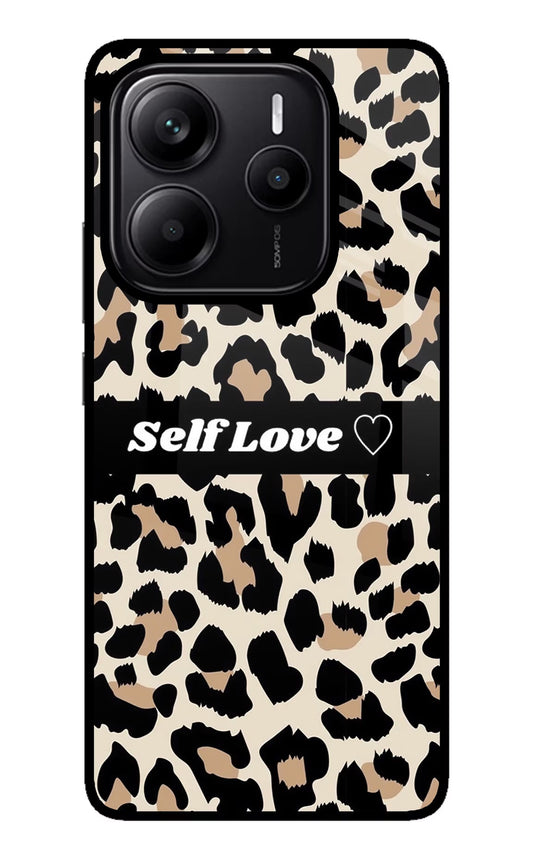 Leopard Print Self Love Redmi Note 14 5G Back Cover