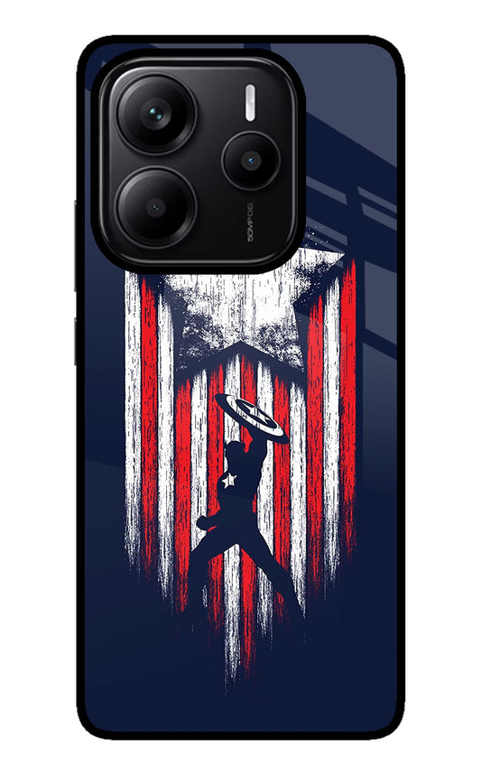 Captain America Marvel Art Redmi Note 14 5G Glass Case