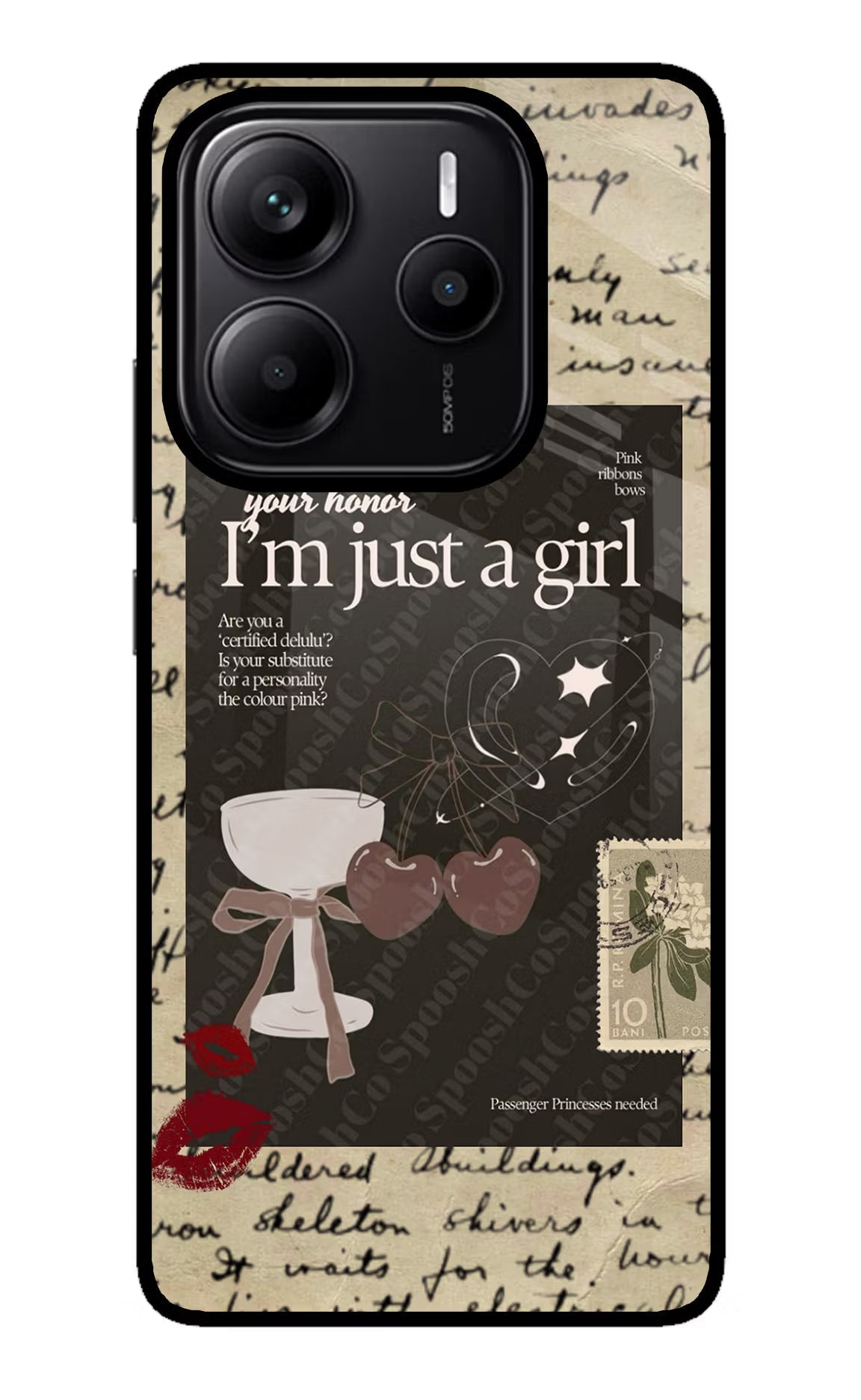 I am just a girl Redmi Note 14 5G Back Cover