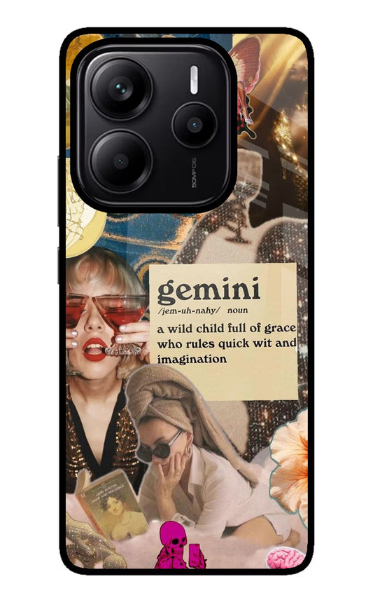 Gemini Zodiac Redmi Note 14 5G Glass Case