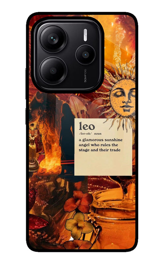 Leo Zodiac Redmi Note 14 5G Glass Case