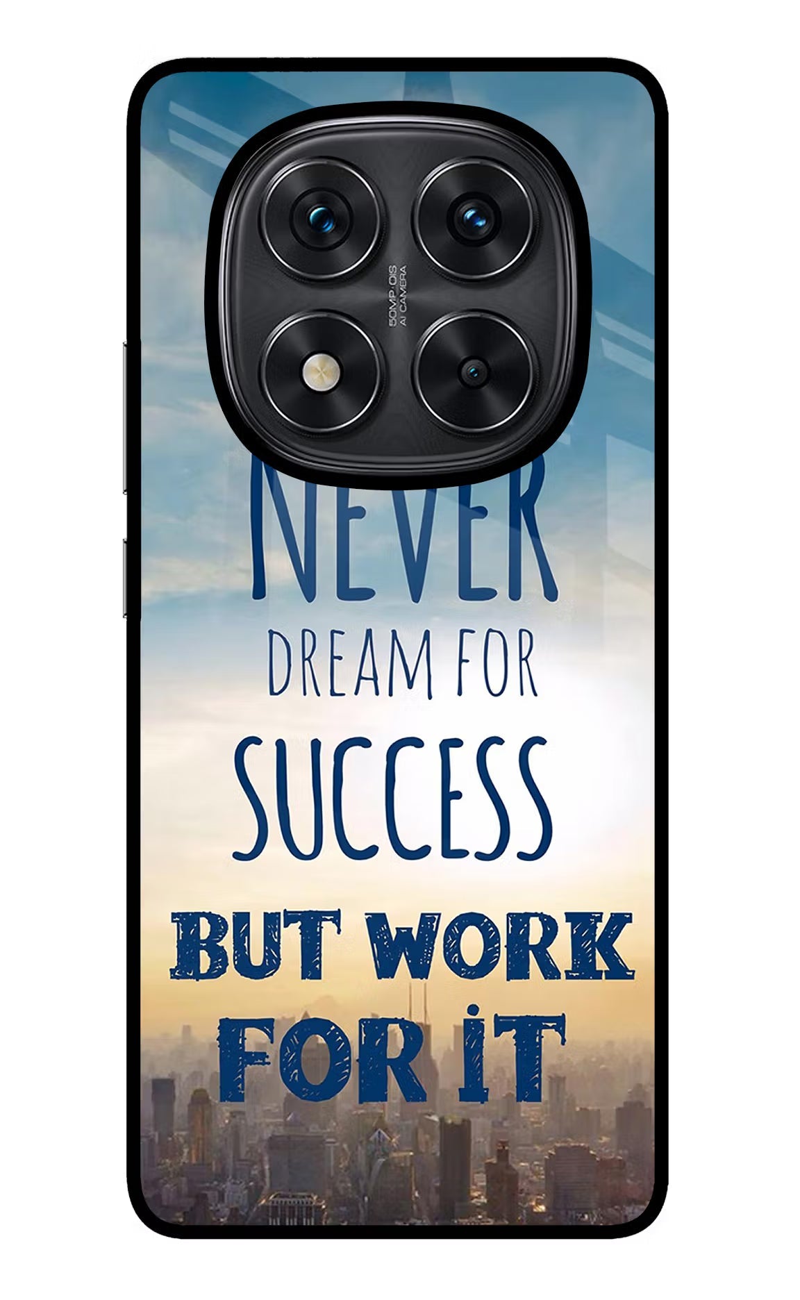 Never Dream For Success But Work For It Redmi Note 14 Pro 5G Back Cover