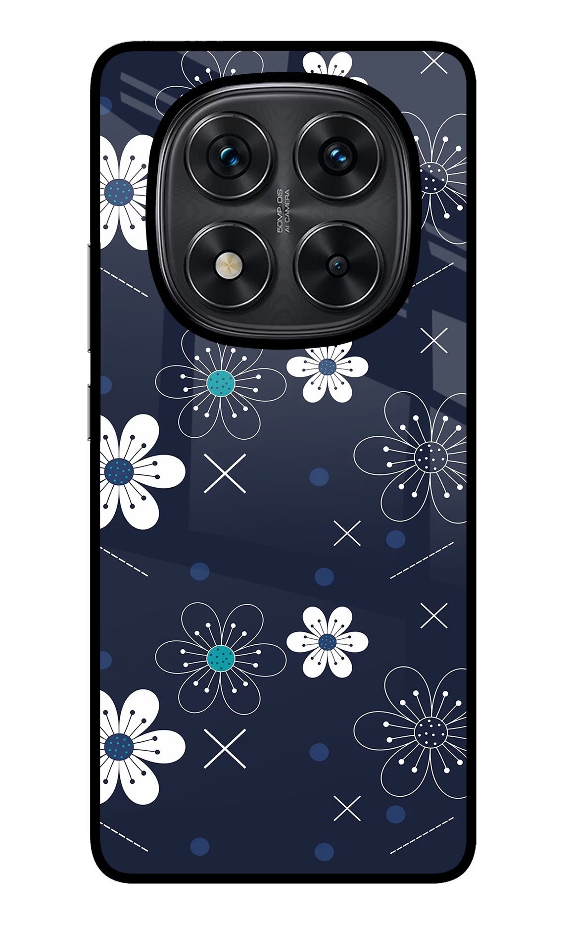 Flowers Redmi Note 14 Pro 5G Glass Case