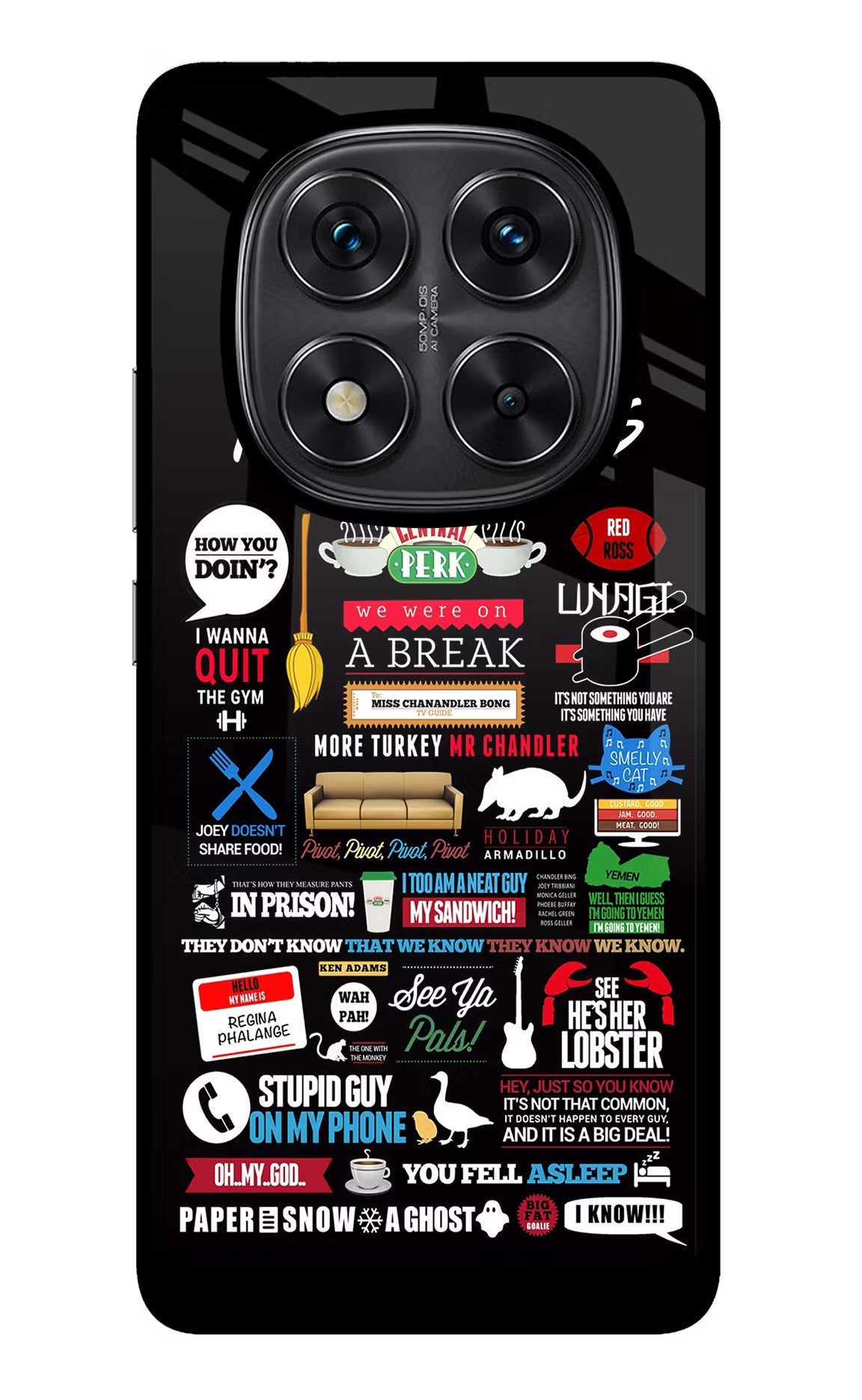 FRIENDS Redmi Note 14 Pro 5G Glass Case