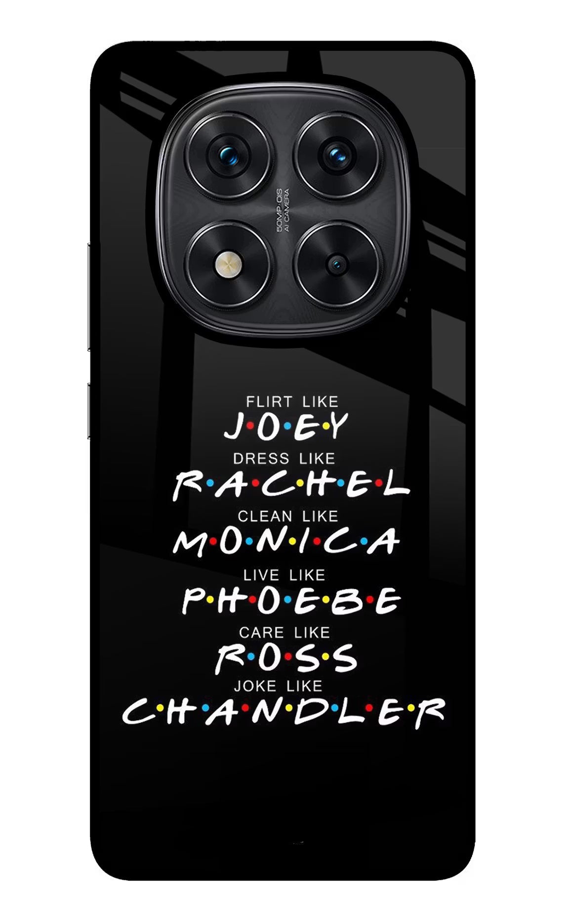 FRIENDS Character Redmi Note 14 Pro 5G Glass Case