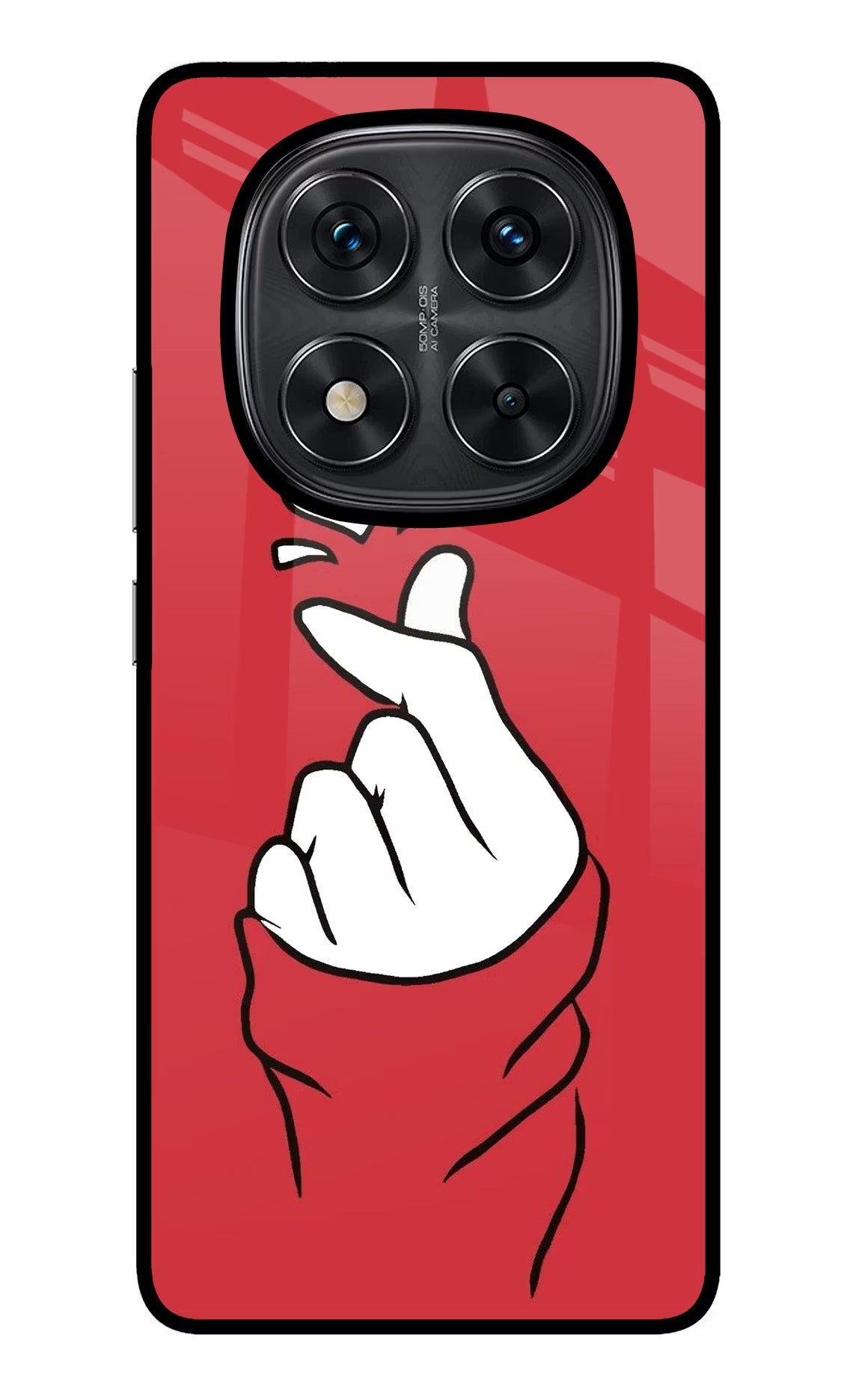 Korean Love Sign Redmi Note 14 Pro 5G Glass Case
