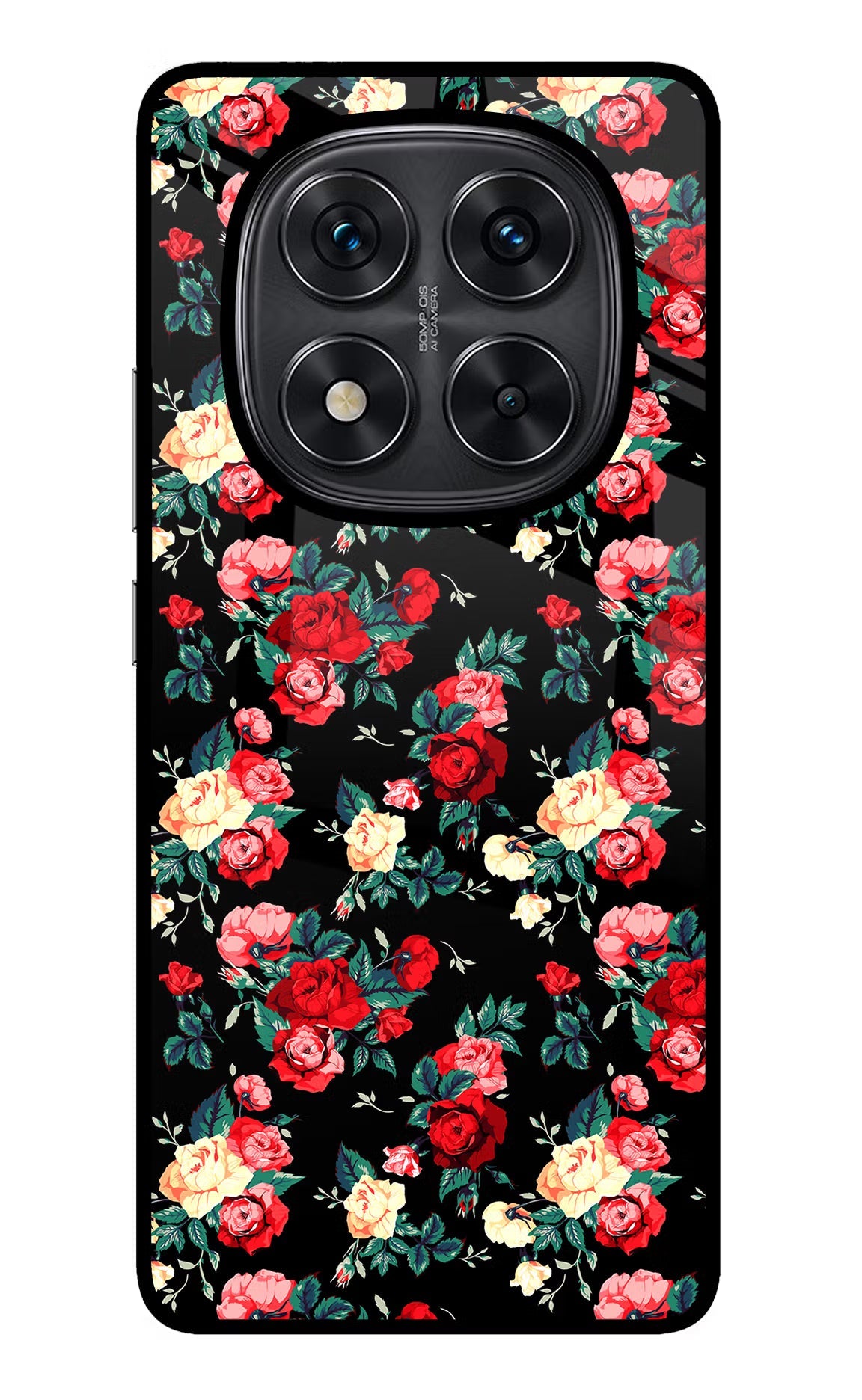 Rose Pattern Redmi Note 14 Pro 5G Back Cover