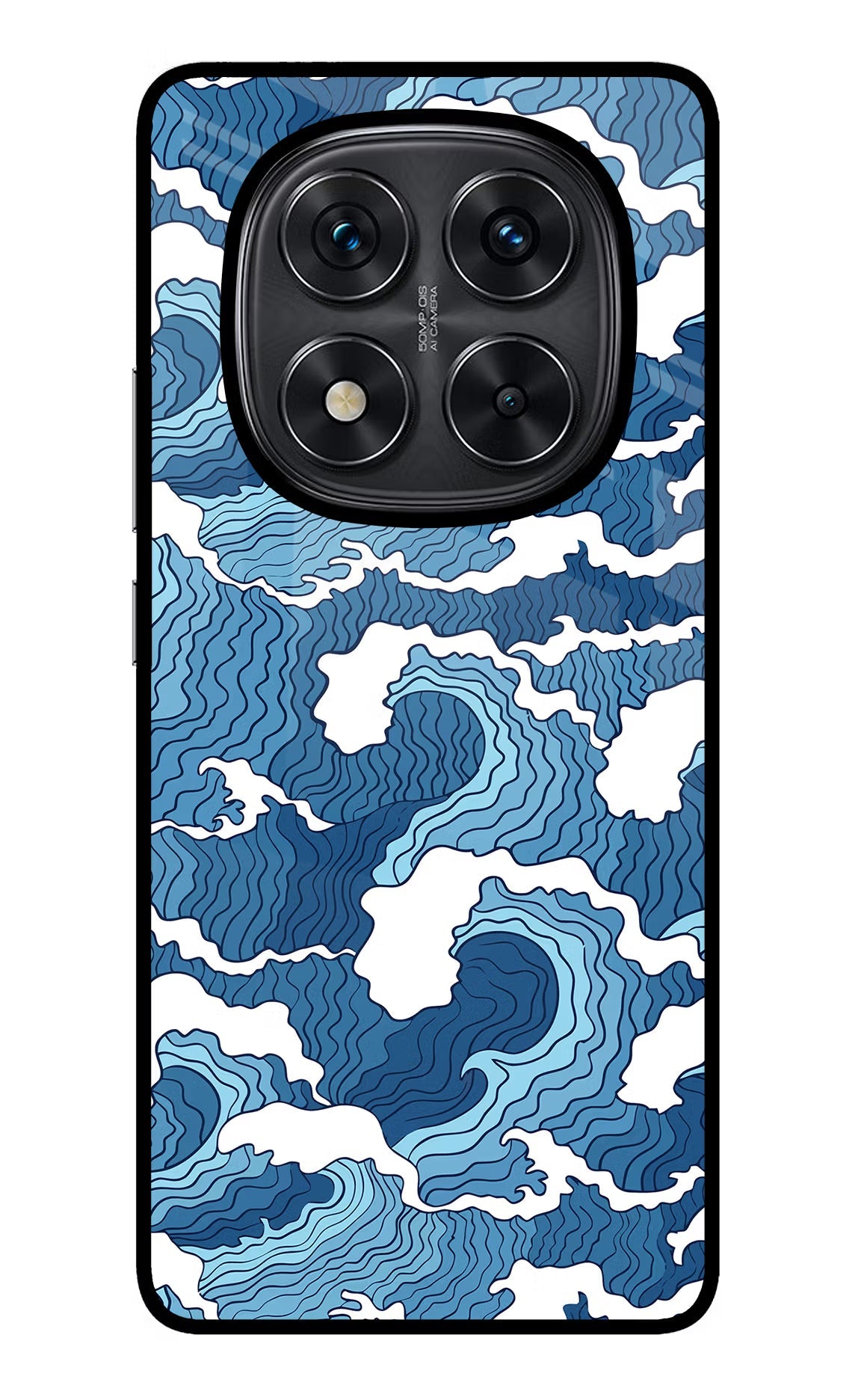 Blue Waves Redmi Note 14 Pro 5G Glass Case