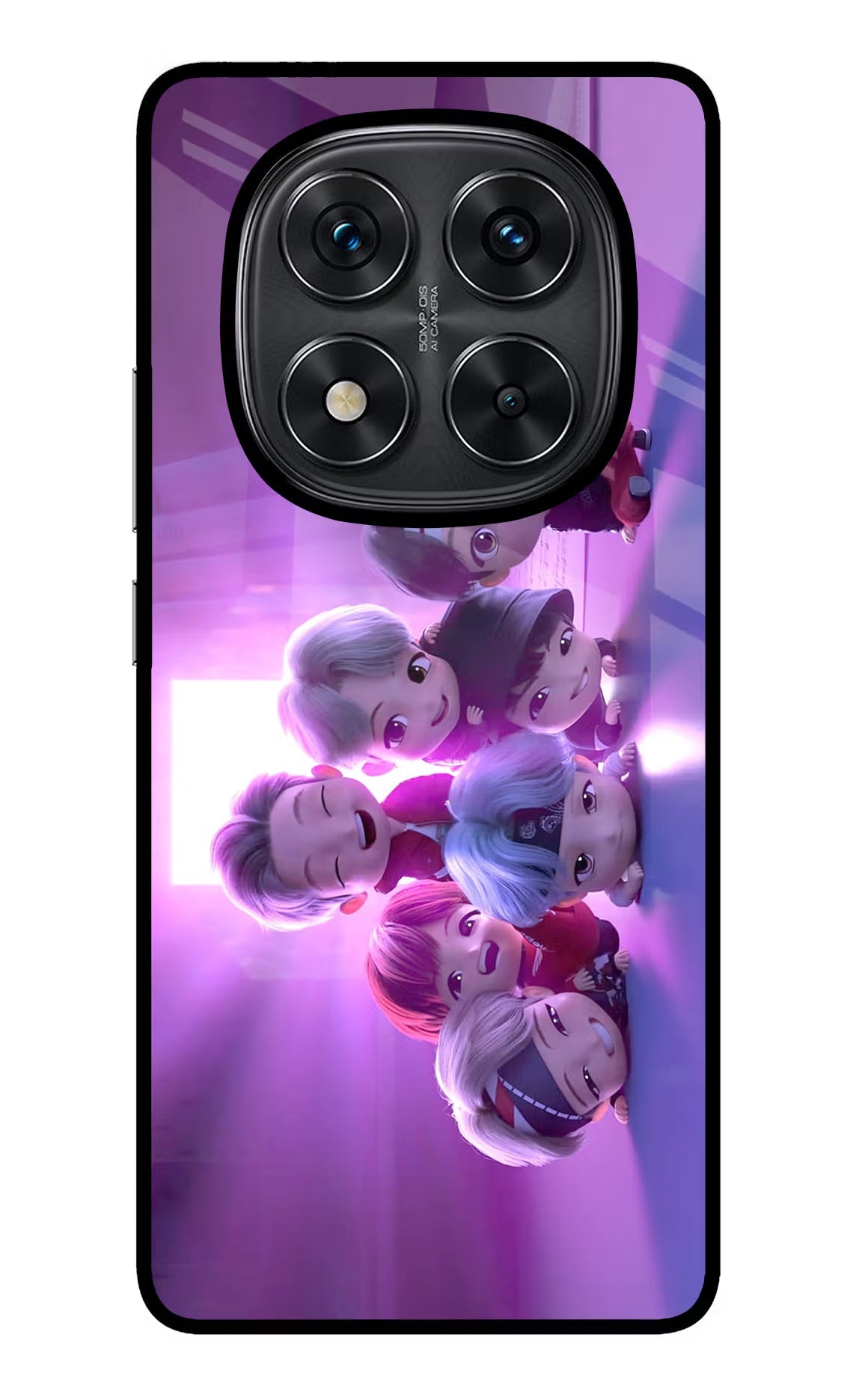 BTS Chibi Redmi Note 14 Pro 5G Glass Case