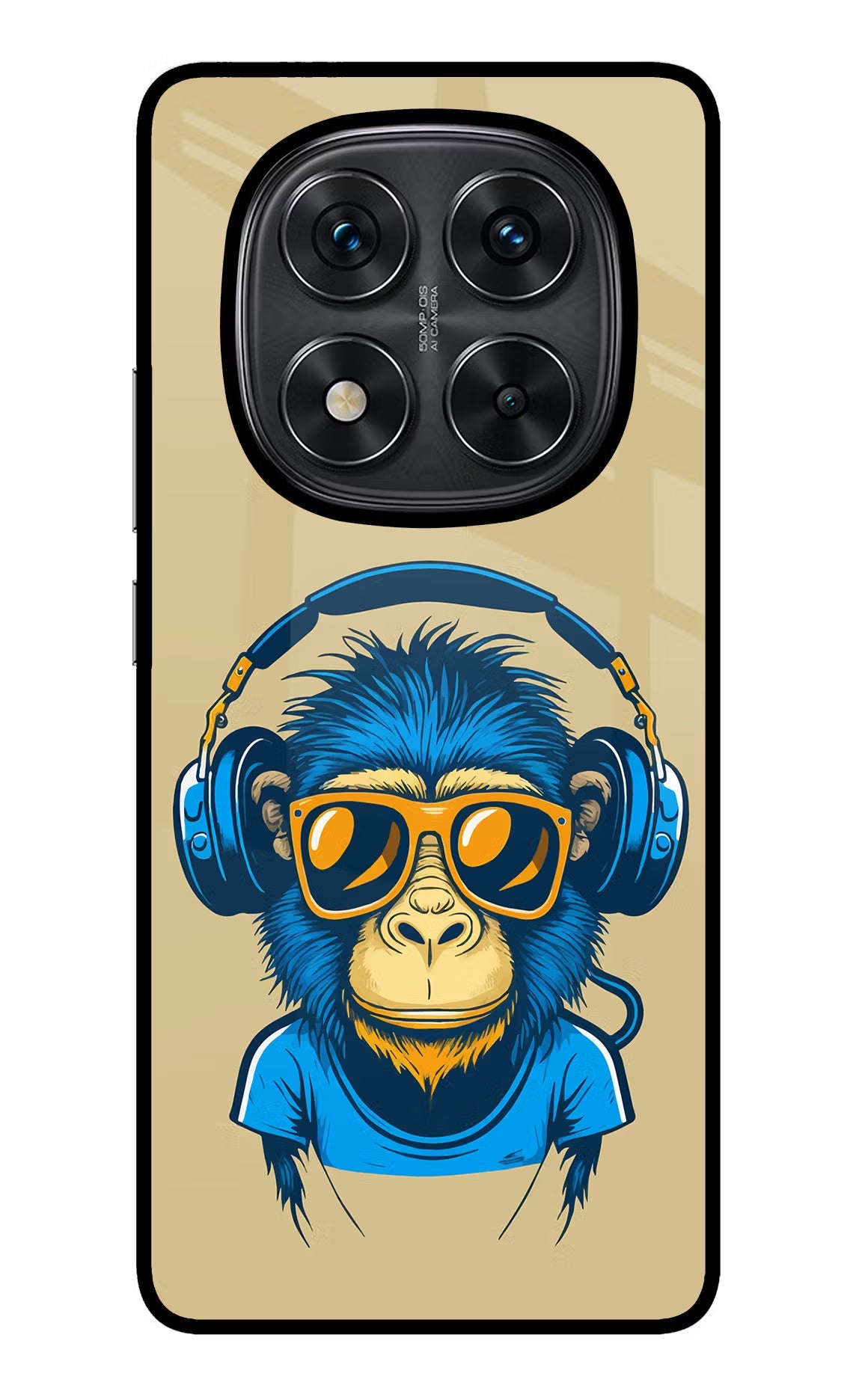 Monkey Headphone Redmi Note 14 Pro 5G Glass Case