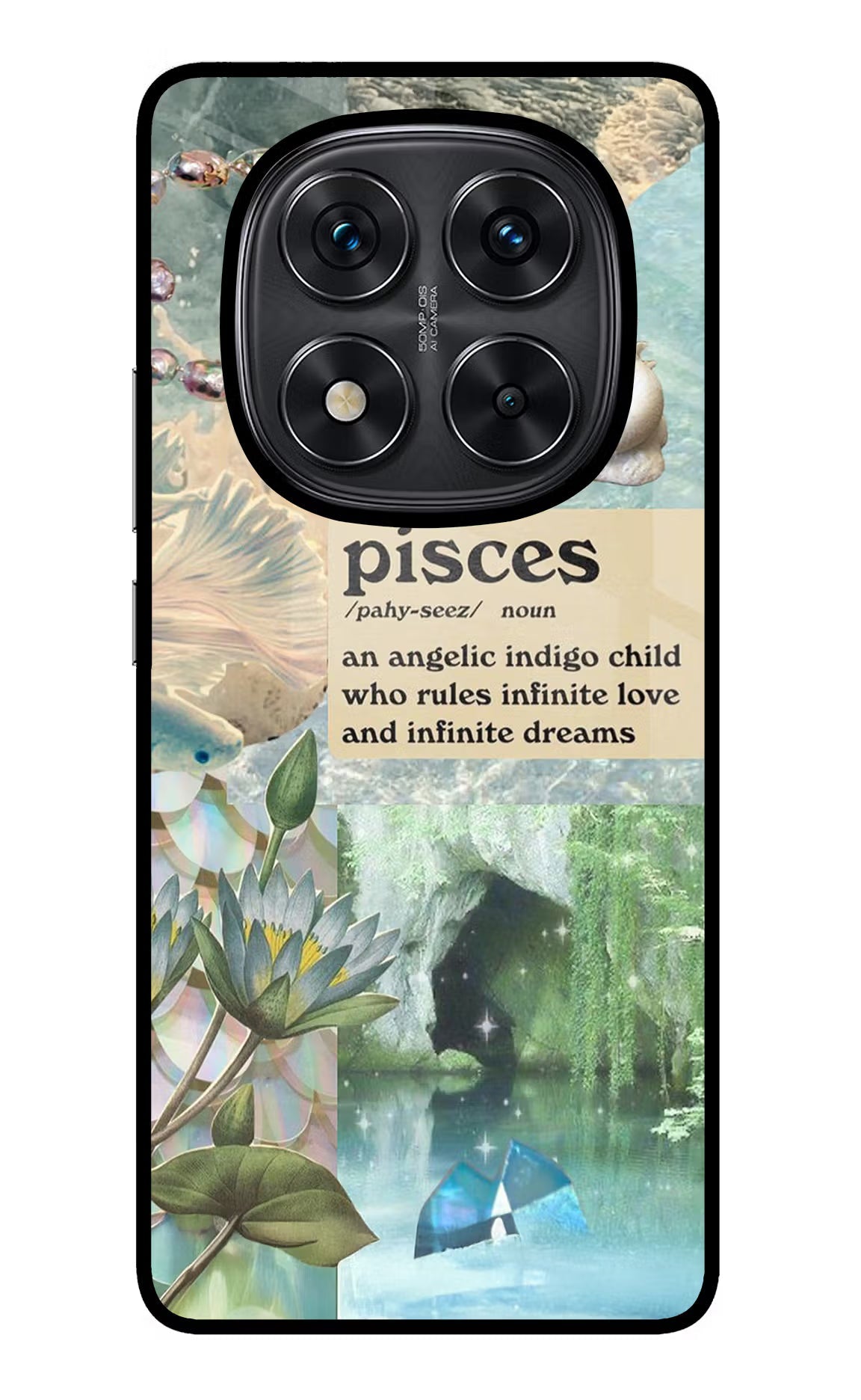 Pisces Zodiac Redmi Note 14 Pro 5G Glass Case