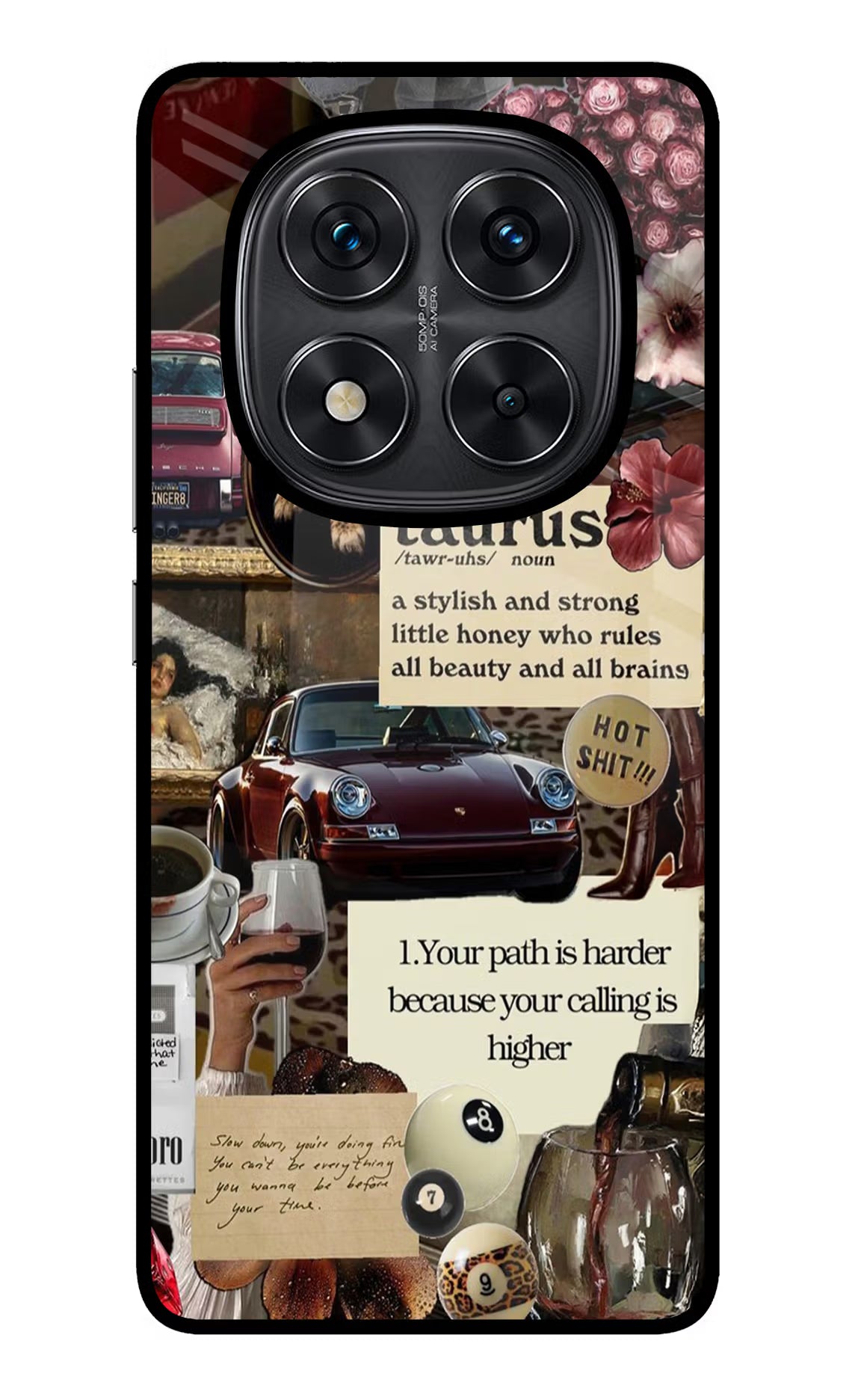 Taurus Zodiac Redmi Note 14 Pro 5G Glass Case