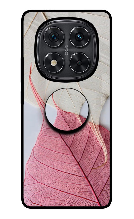 White Pink Leaf Redmi Note 14 Pro 5G Pop Case
