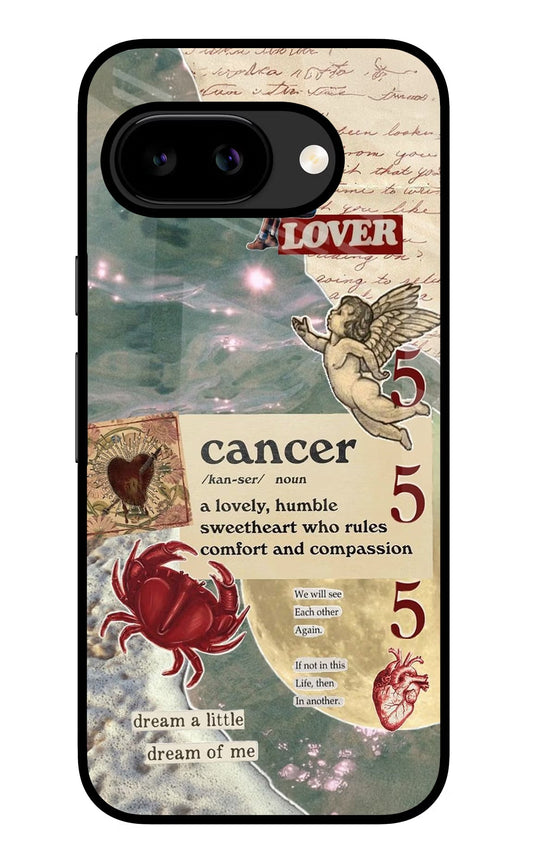 Cancer Zodiac Google Pixel 9a Back Cover Glass Case - Hello Swanky