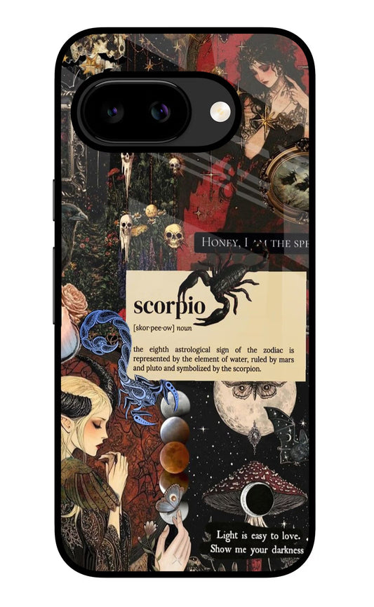 Scorpio Zodiac Google Pixel 9a Back Cover Glass Case - Hello Swanky