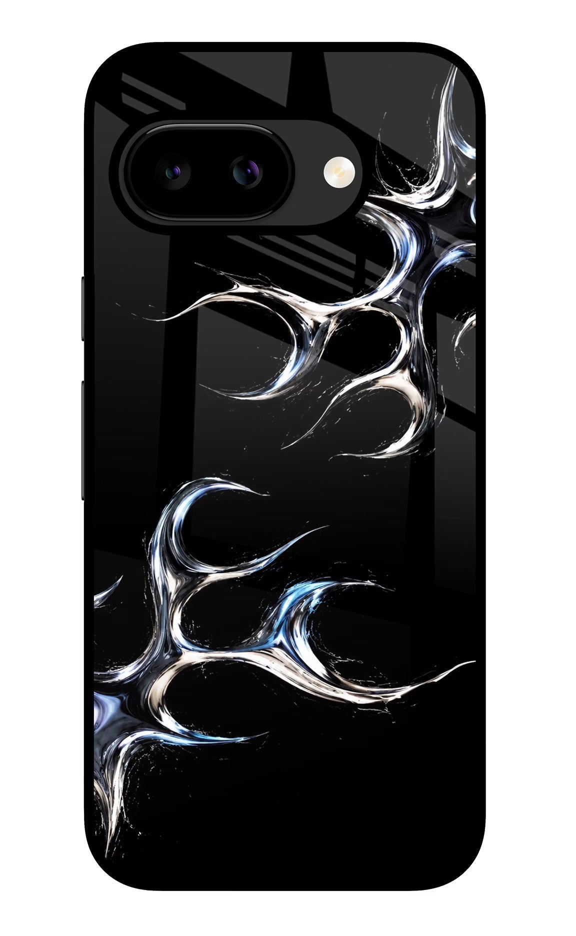 Chrome Tribal Google Pixel 9a Back Cover Glass Case - Hello Swanky