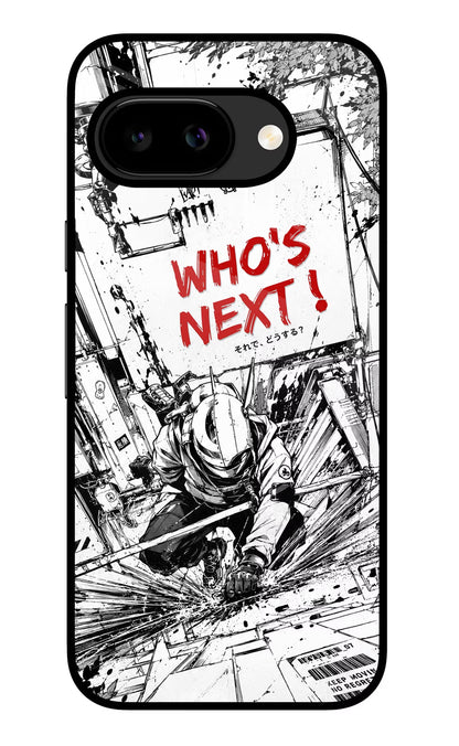 Who's Next Google Pixel 9a Back Cover Glass Case - Hello Swanky