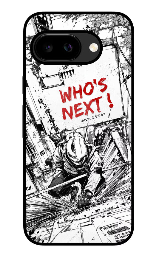 Who's Next Google Pixel 9a Back Cover Glass Case - Hello Swanky